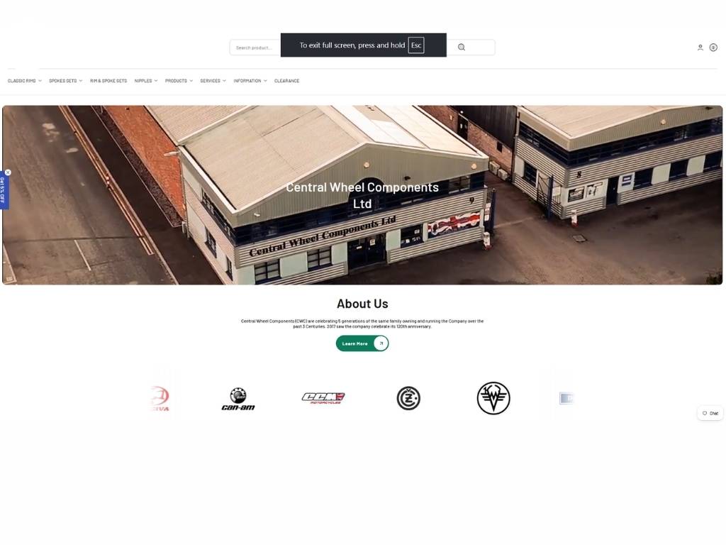 Old website example